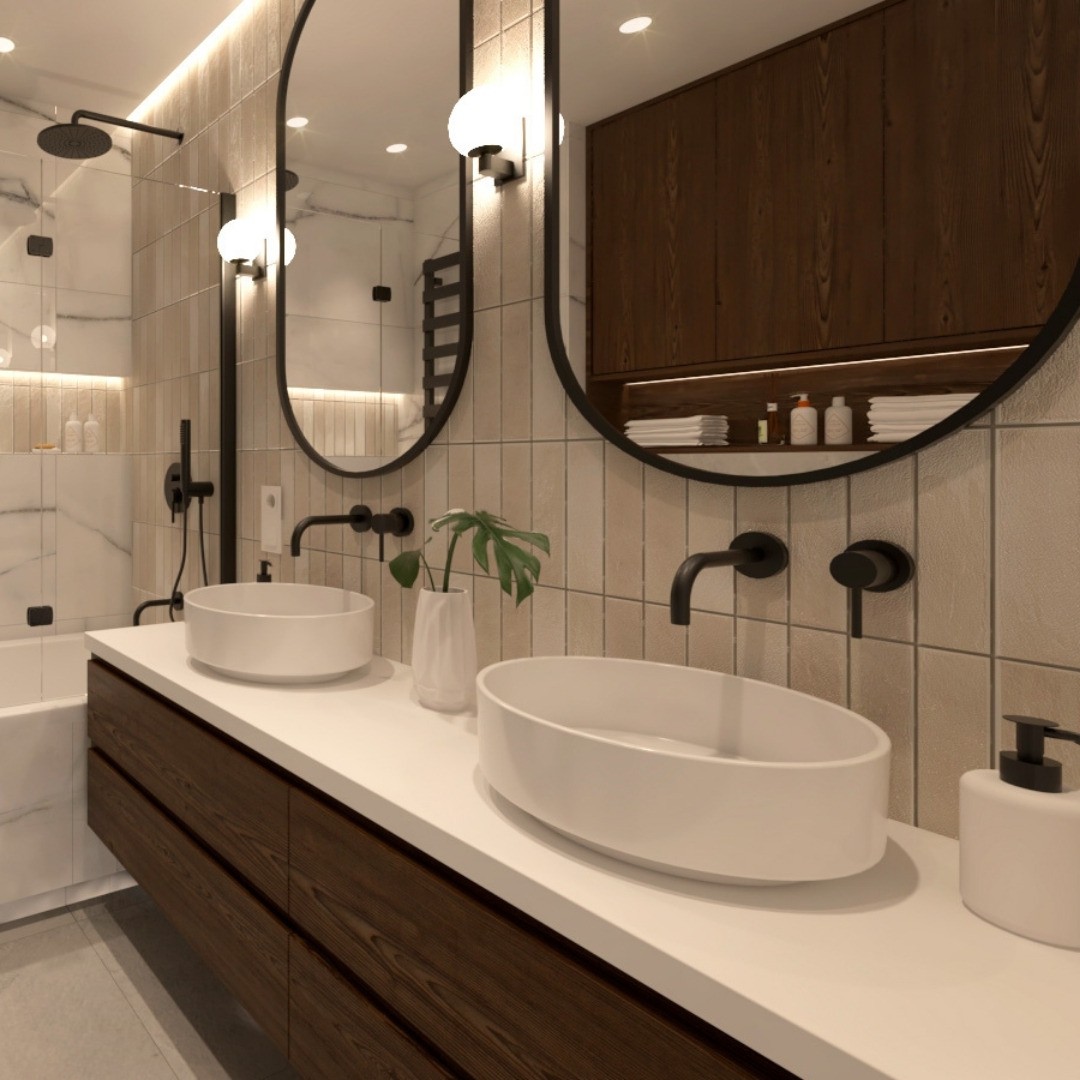 Klimatyczna łazienka z wanną z parawanem!