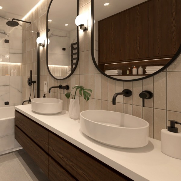 Klimatyczna łazienka z wanną z parawanem!