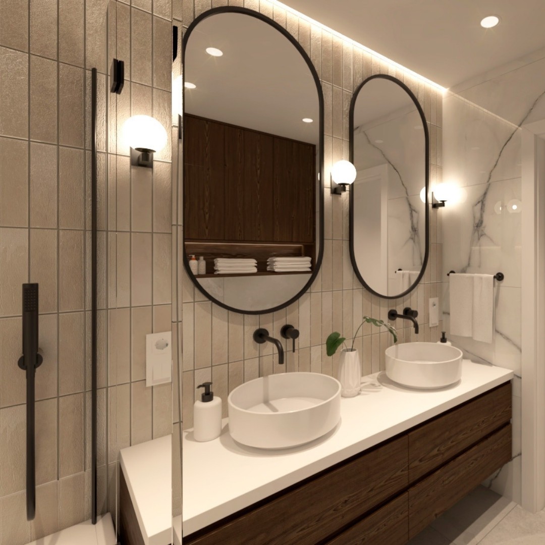 Klimatyczna łazienka z wanną z parawanem!