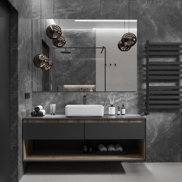 Nowoczesna łazienka w odcieniach szarości!