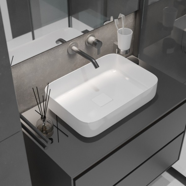 Czarna łazienka z kabiną prysznicową!