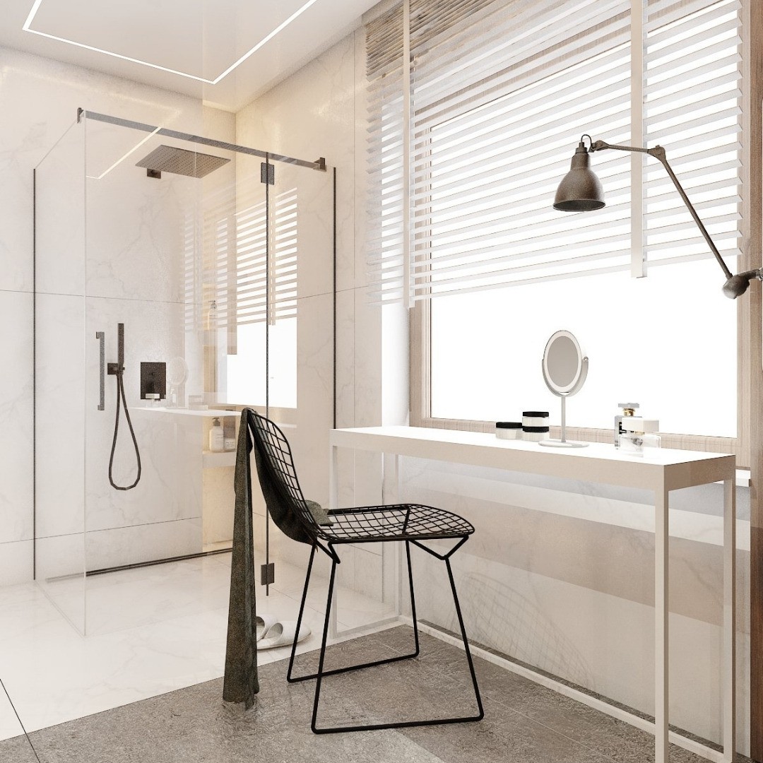 Nowoczesna łazienka z toaletką!