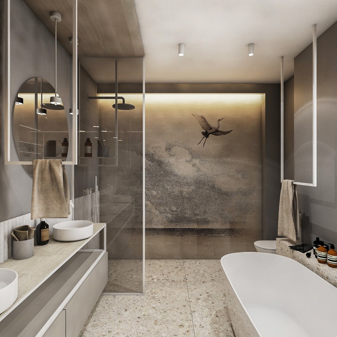 Biała armatura w minimalistycznej łazience!