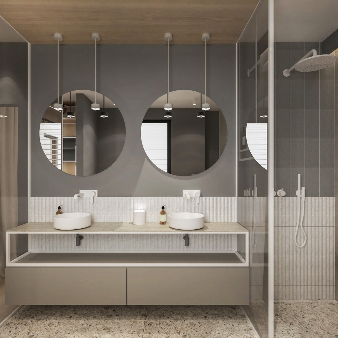 Biała armatura w minimalistycznej łazience!