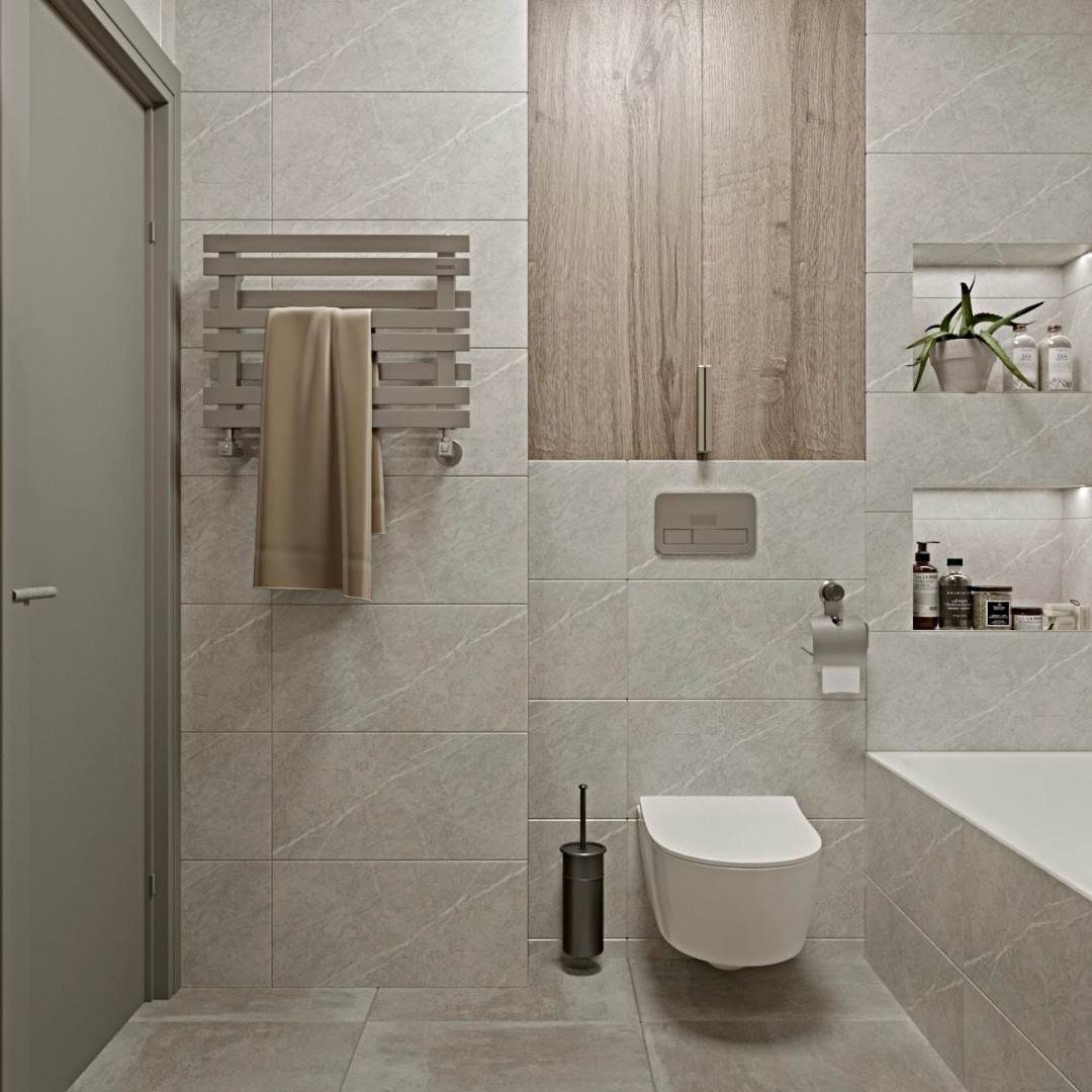 Tradycyjna łazienka z prostokątną wanną!