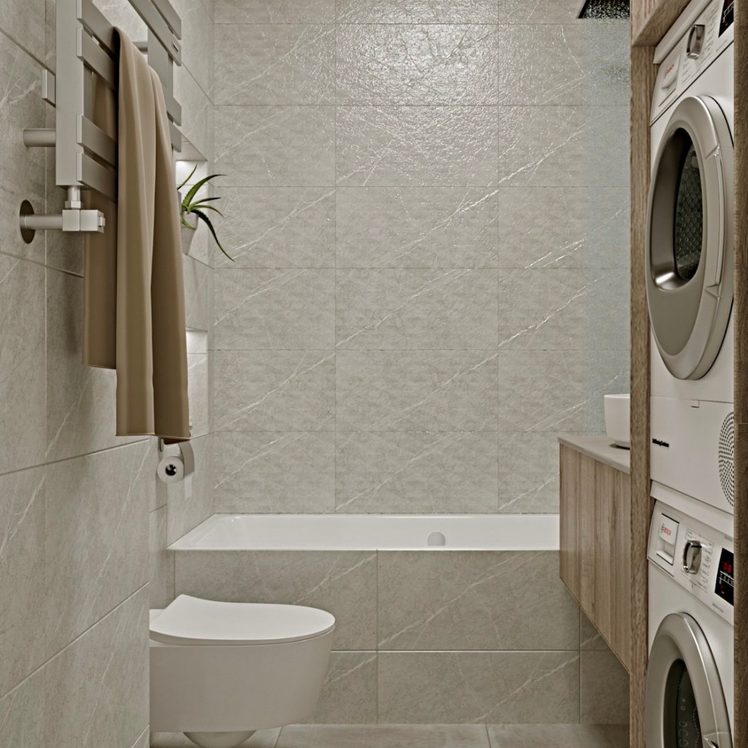 Tradycyjna łazienka z prostokątną wanną!