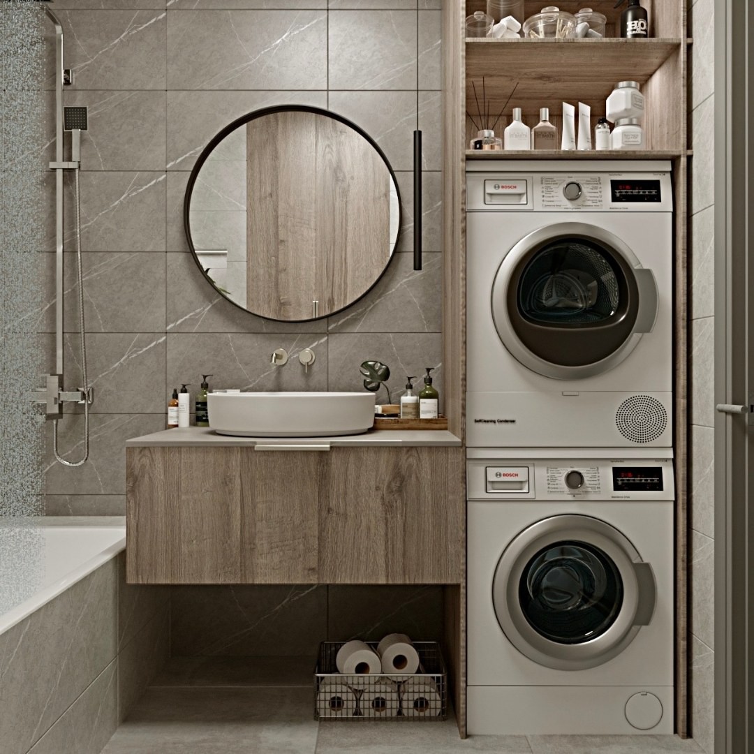 Tradycyjna łazienka z prostokątną wanną!