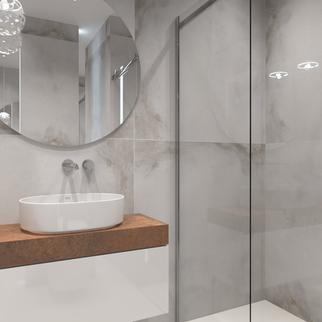 Kabina prysznicowa w małej łazience!