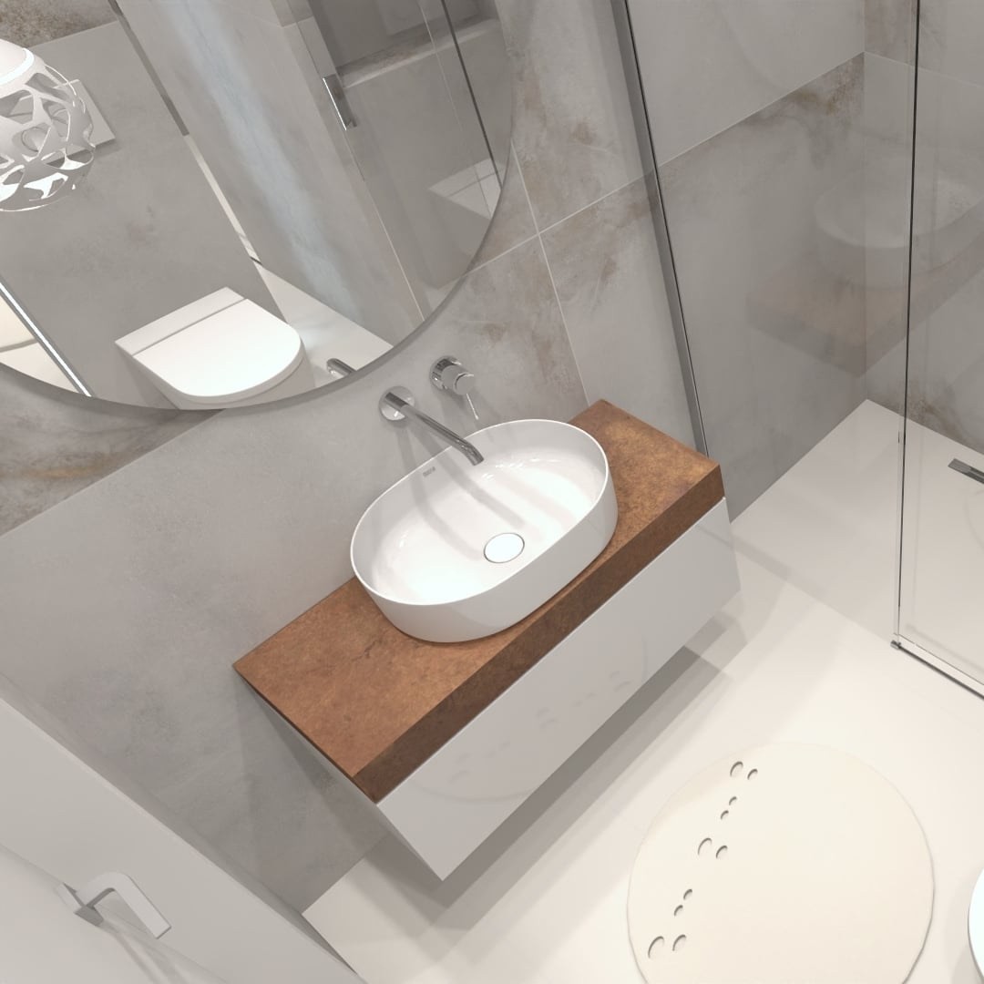 Kabina prysznicowa w małej łazience!