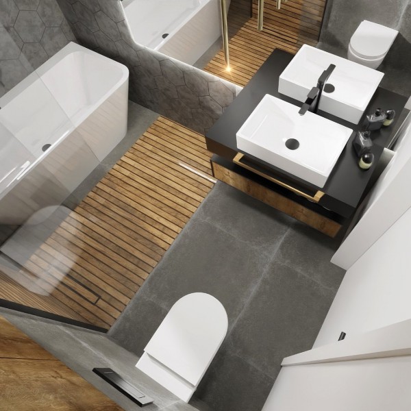 Mała łazienka ze strefą prysznicową!