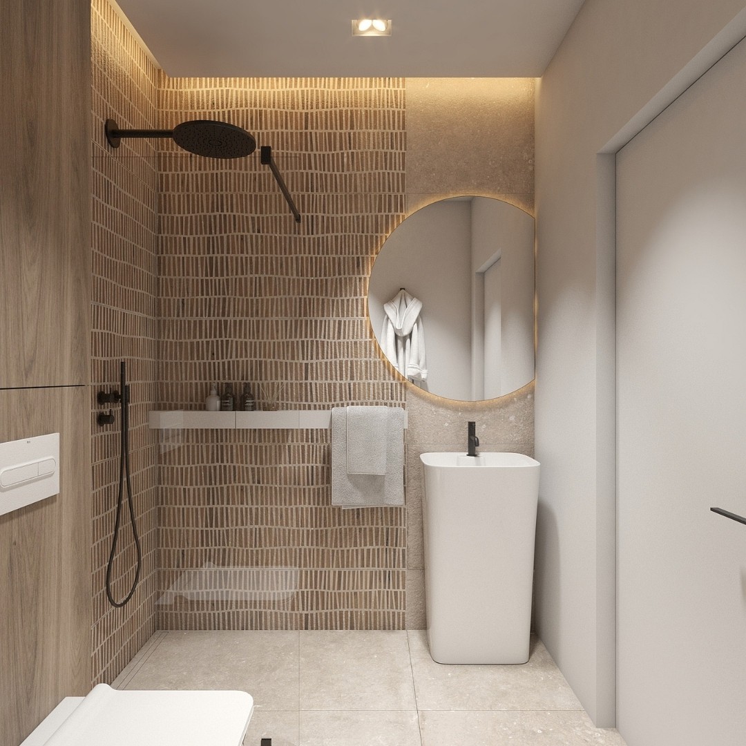 Czarny zestaw prysznicowy w nowoczesnej łazience!