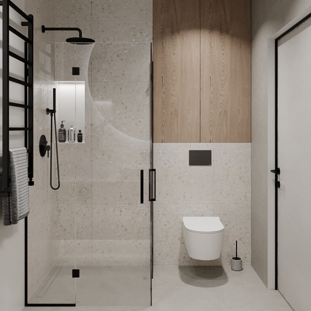 Czarna armatura w nowoczesnej łazience!