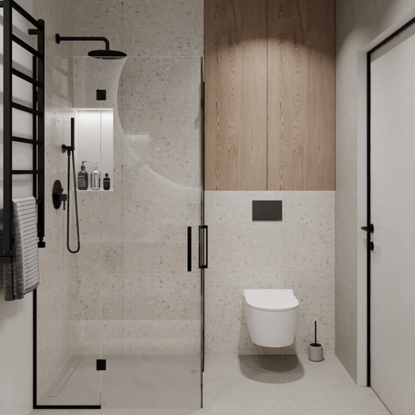 Czarna armatura w nowoczesnej łazience!