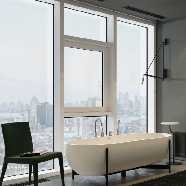 Nowoczesna łazienka z bateriami łazienkowymi Kohlman Maxima!