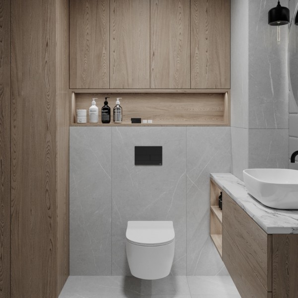 Mała łazienka z wanną i czarnym parawanem nawannowym!