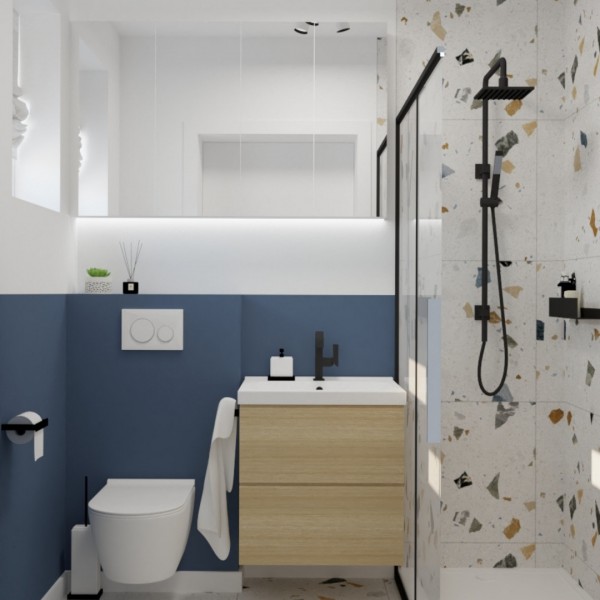 Mieszkanie z niebieskim akcentem!