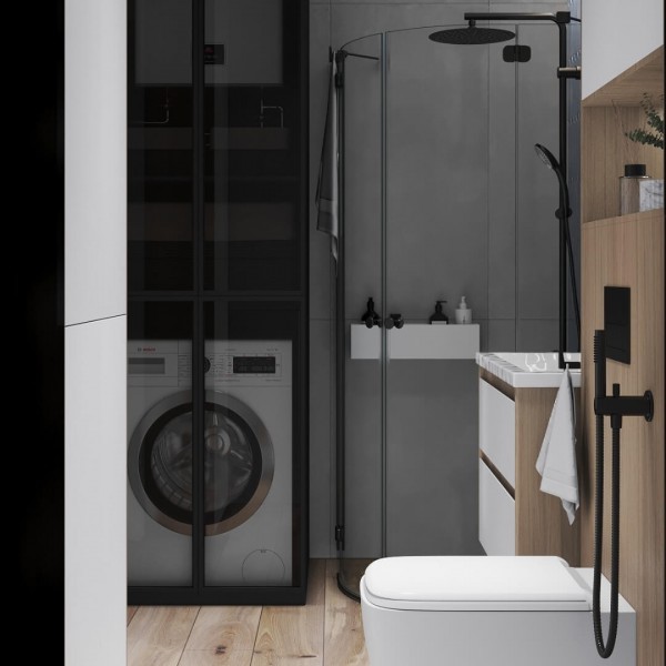 Bidetka w małej łazience w bloku!