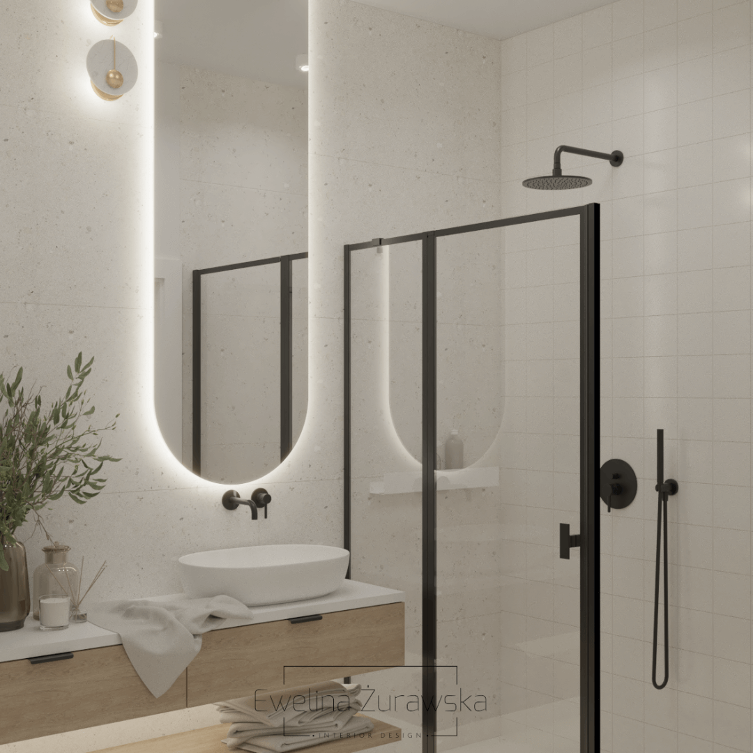 Mała łazienka z prysznicem!