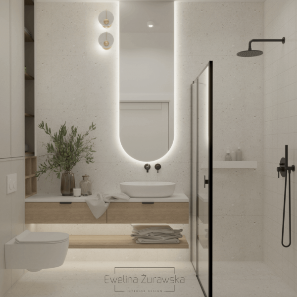 Mała łazienka z prysznicem!