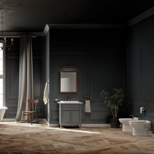 Retro łazienka w barokowym stylu z produktami Omnires!