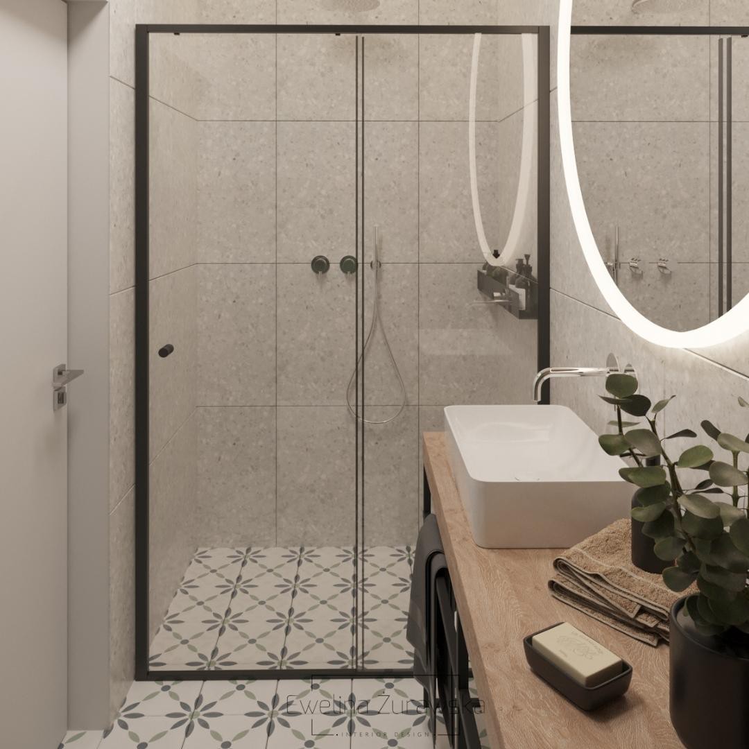 Gustowna aranżacja zielonej łazienki!