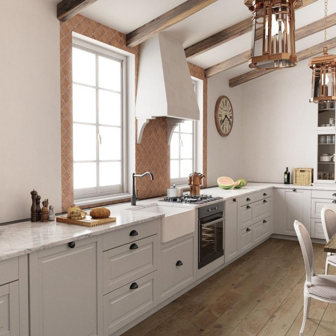 zlewozmywak ceramiczny jednokomorowy, kuchnia retro, szkliwiona powierzchnia