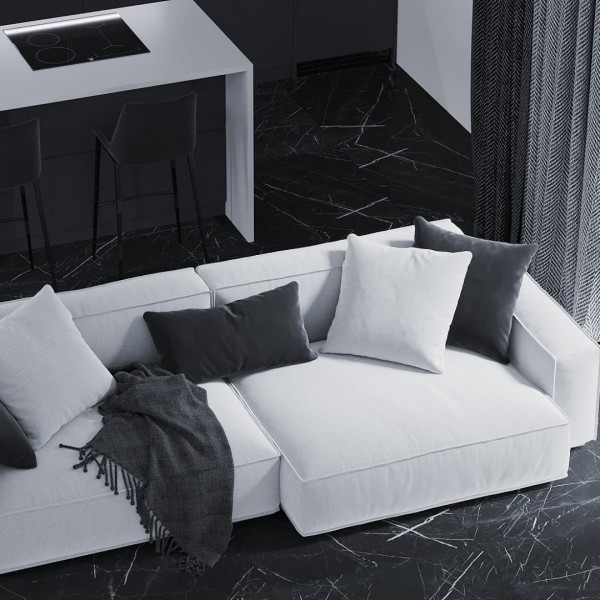 Nowoczesna czarno-biała kuchnia!