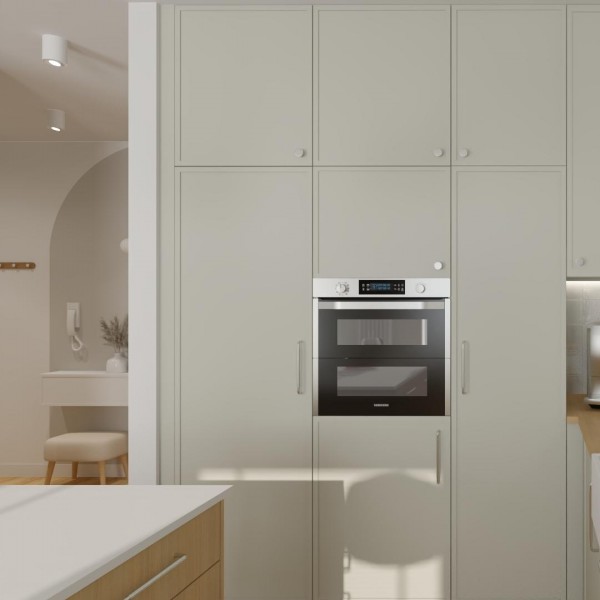 Wyspa w kuchni otwartej na salon!