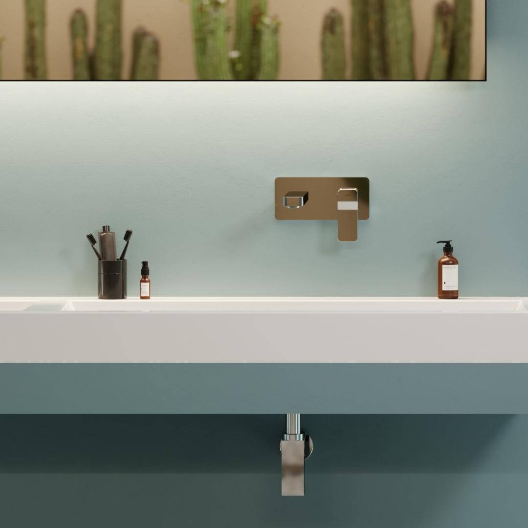 Nowoczesna łazienka w pastelowych kolorach by Omnires!