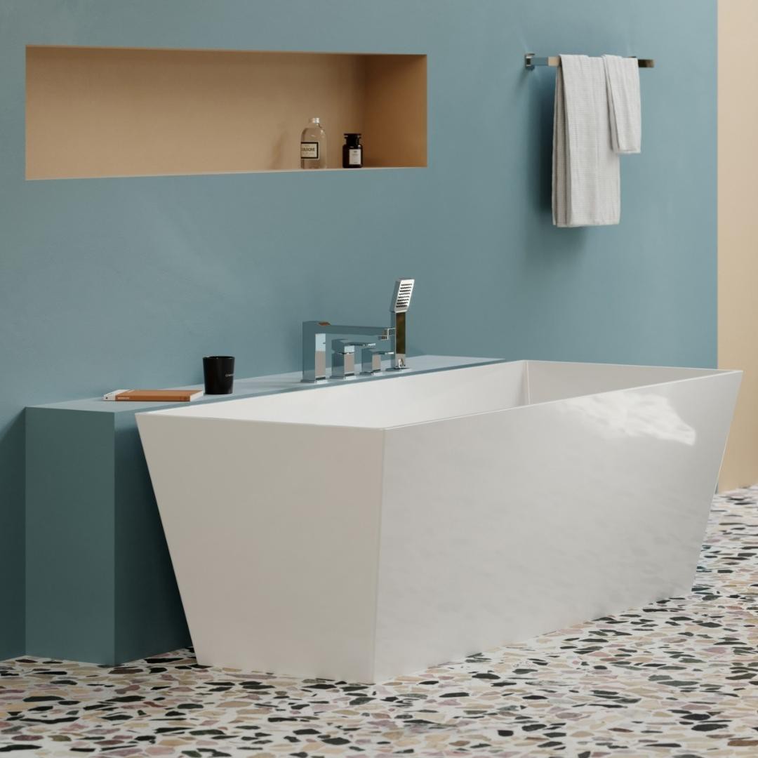 Nowoczesna łazienka w pastelowych kolorach by Omnires!