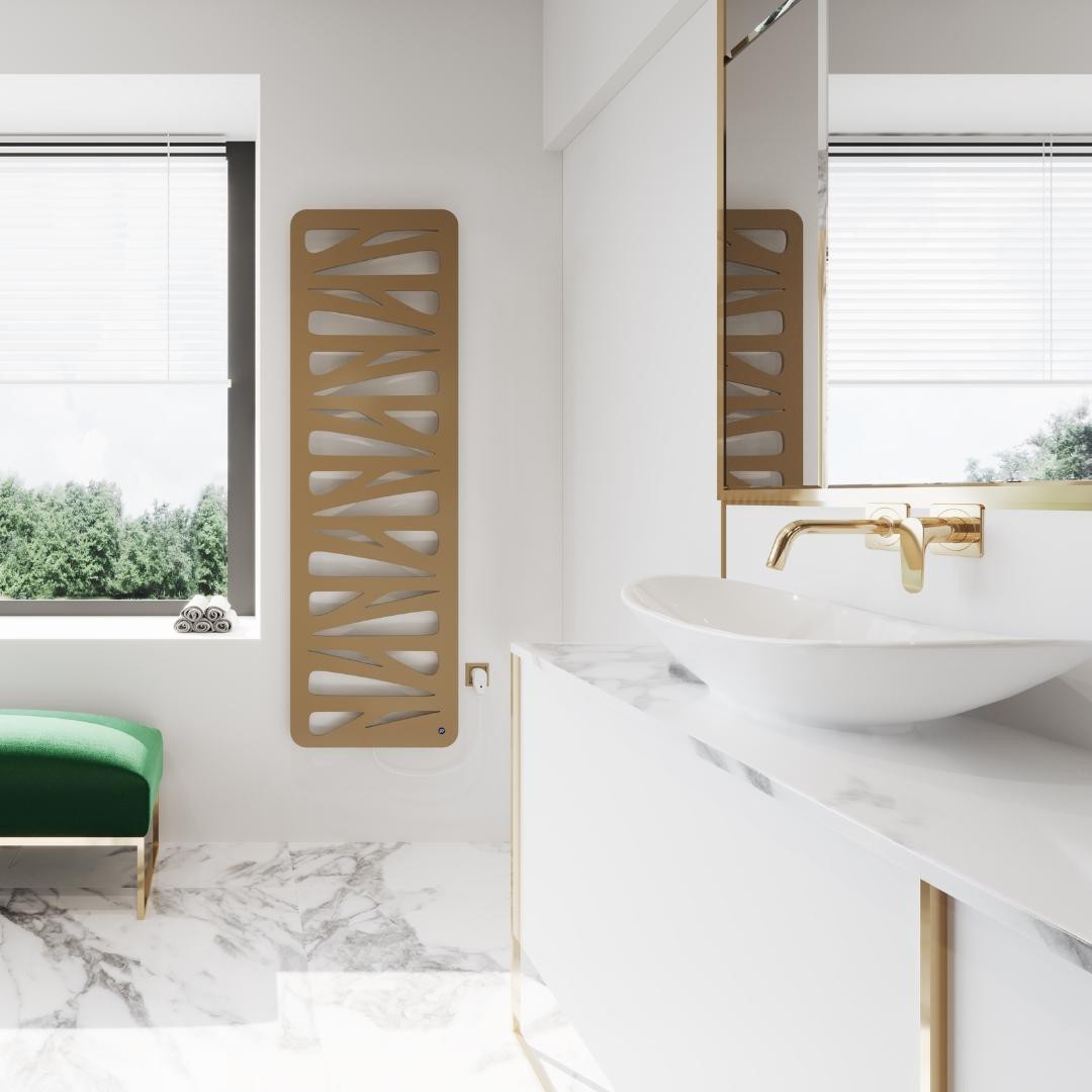Złoty grzejnik łazienkowy!