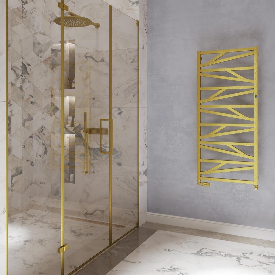 Złoty grzejnik łazienkowy!