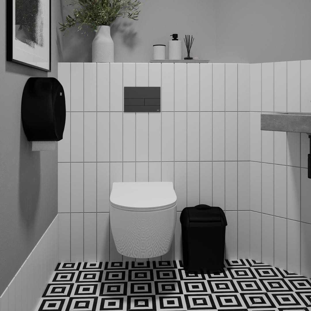 Projekt toalety w biurze!