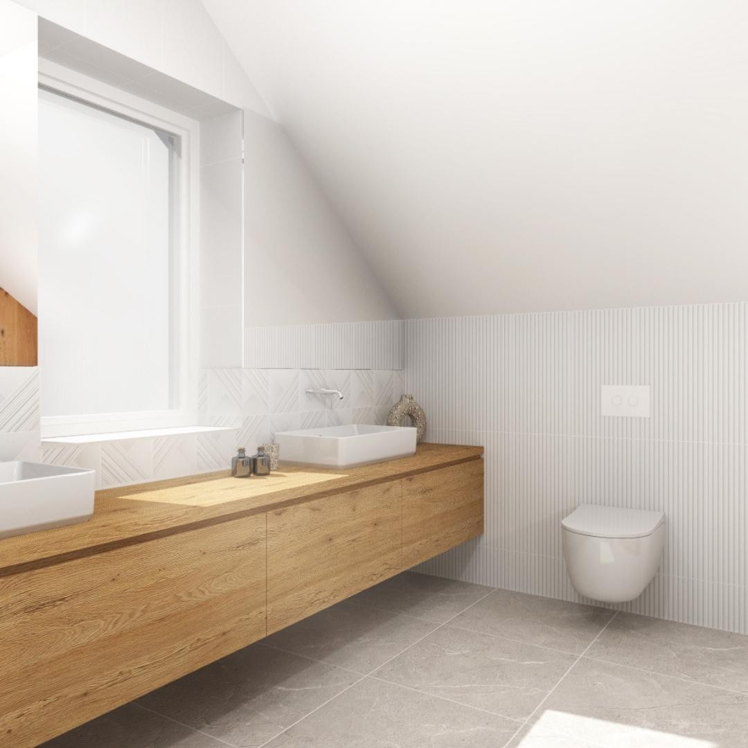 Duża łazienka na poddaszu!