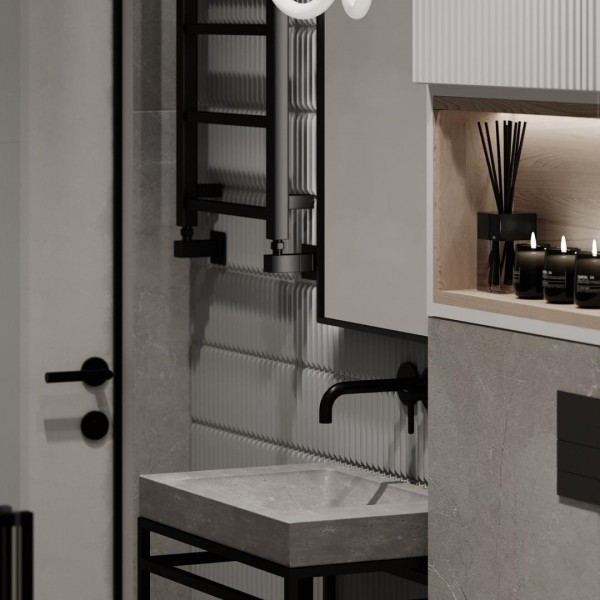 Projekt małej łazienki z prysznicem!