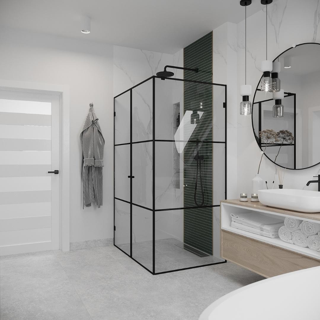 Nowoczesna łazienka na poddaszu!