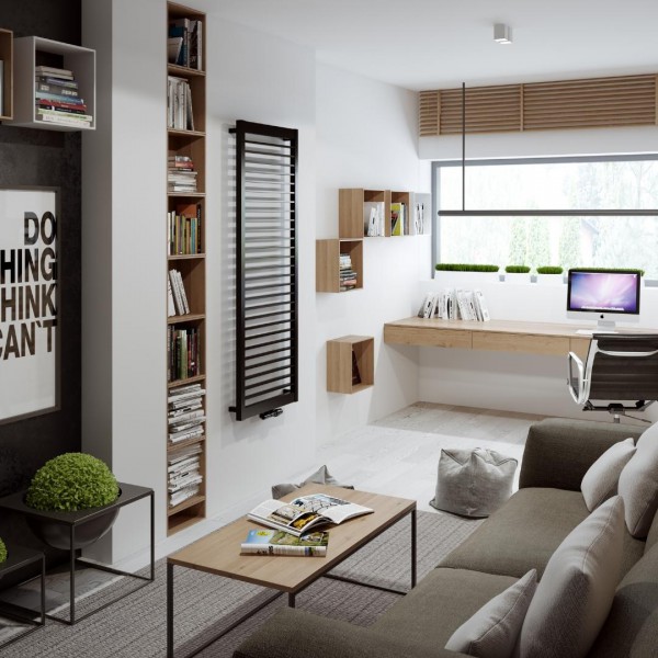Grzejniki dekoracyjne pionowe w salonie!