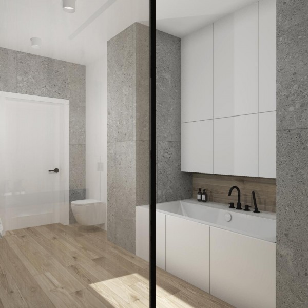 Minimalistyczna łazienka!