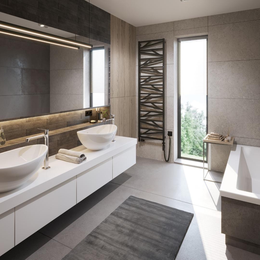 Grzejniki dekoracyjne w nowoczesnej łazience!