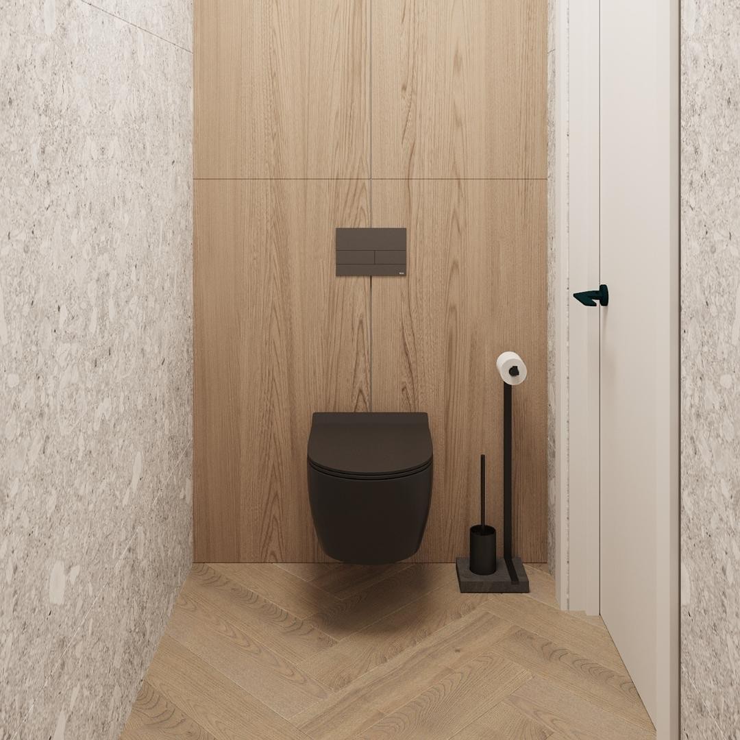 Toaleta optycznie powiększona lustrem!