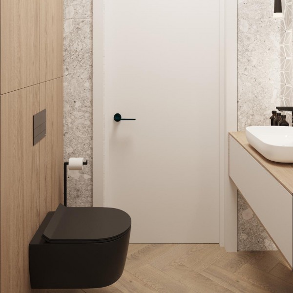 Toaleta optycznie powiększona lustrem!