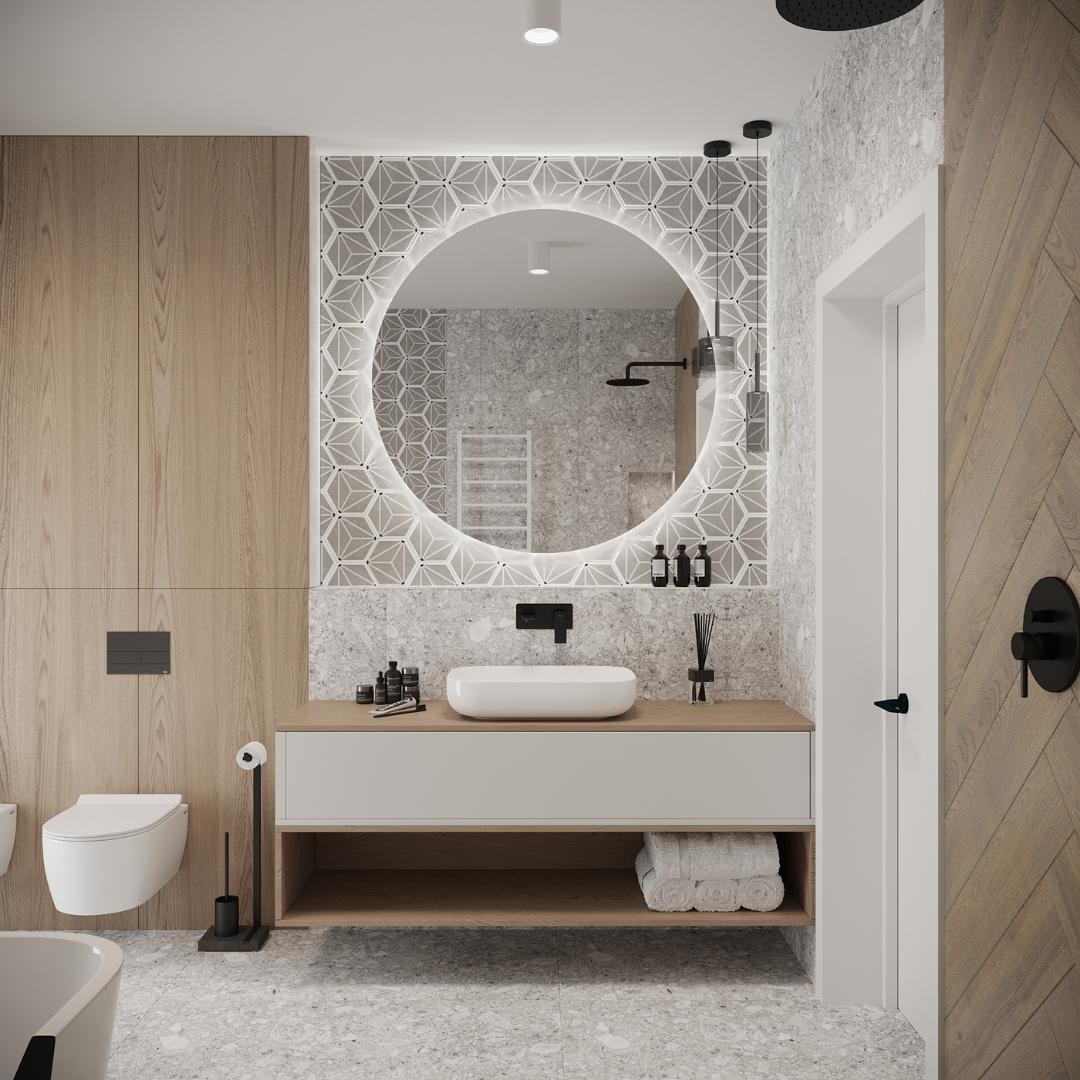 Łazienka dla gości w stylu Modern Classic!