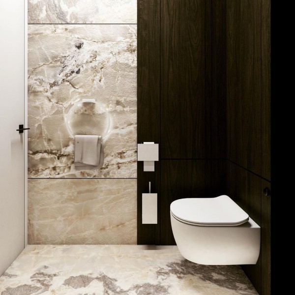 Nowoczesna toaleta dla gości!