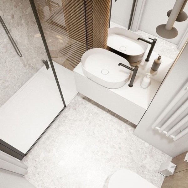 Kabina prysznicowa w małej łazience!