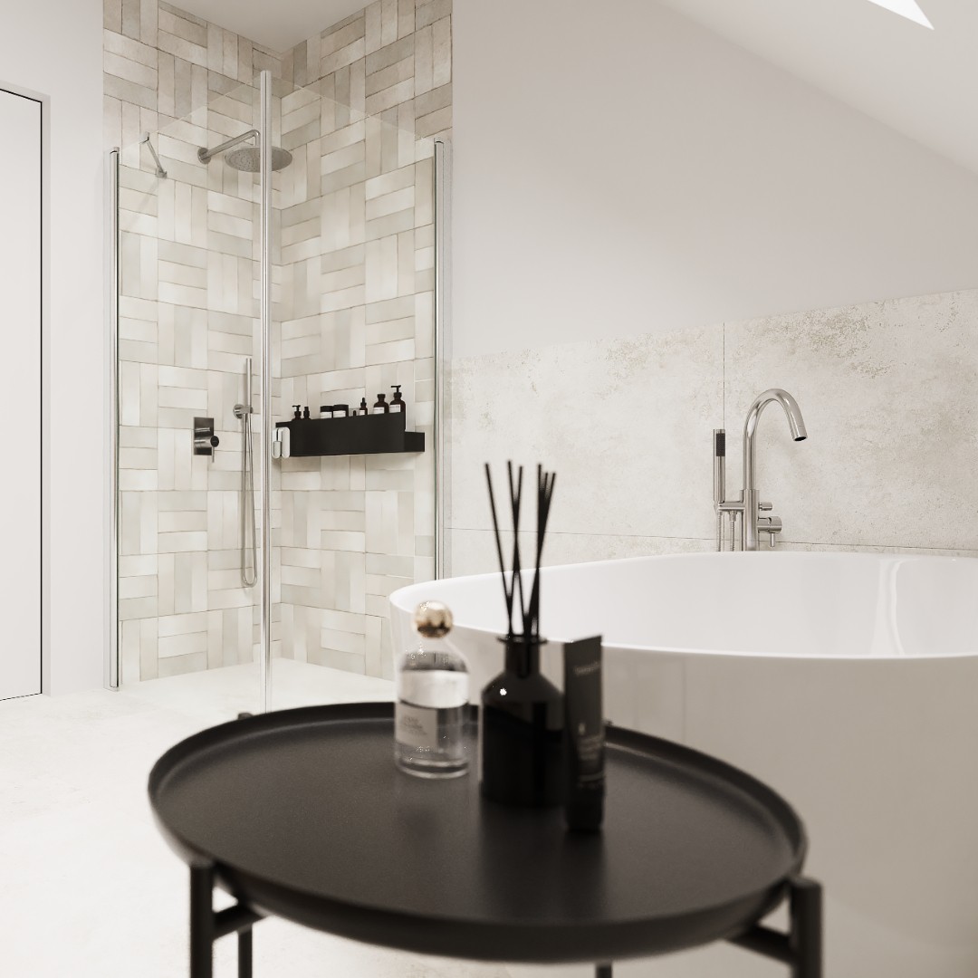 Łazienka na poddaszu!