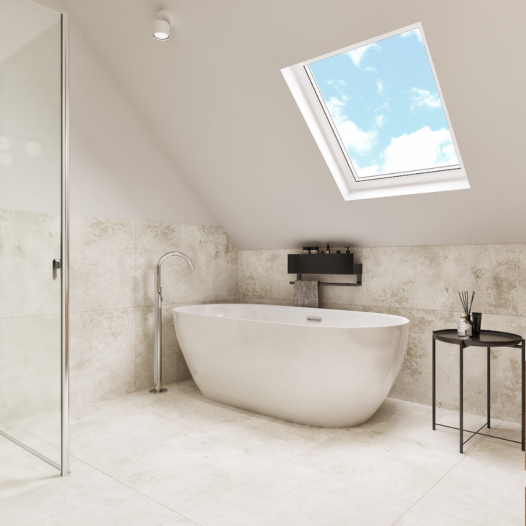 Łazienka na poddaszu!