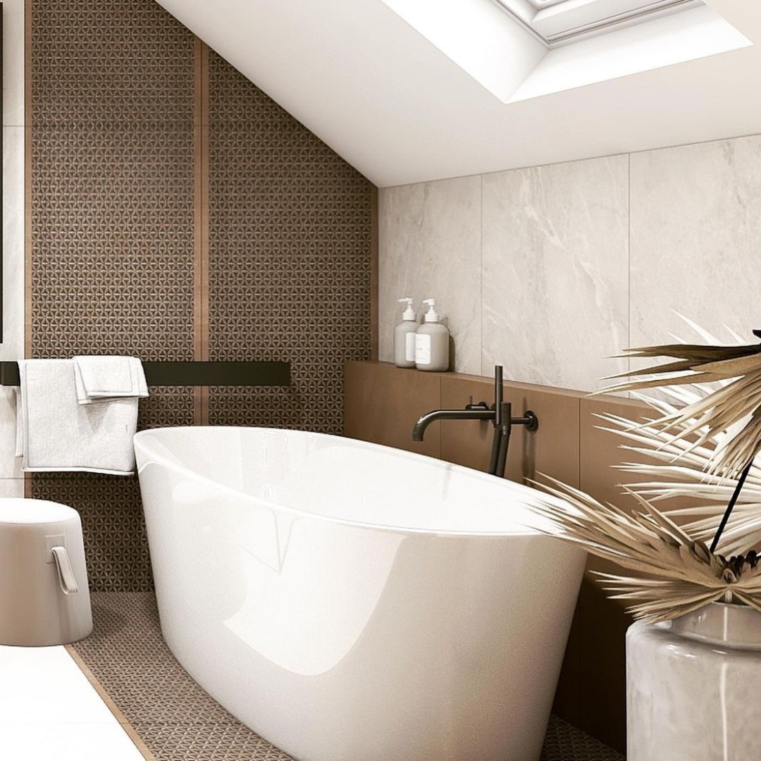 Łazienka na poddaszu w stylu boho!