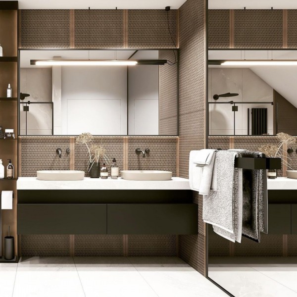 Łazienka na poddaszu w stylu boho!