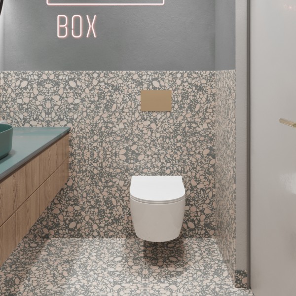 Projekt toalety w salonie kosmetycznym!