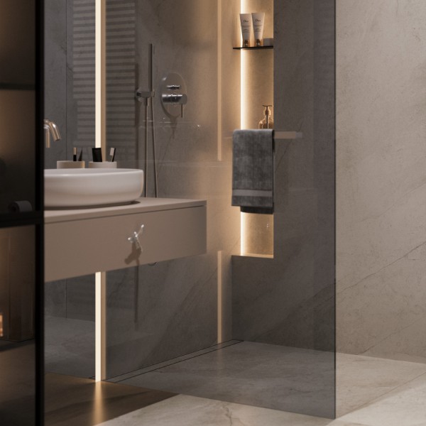 Mała łazienka w stylu glamour!